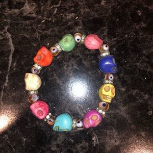 Skull + Evil Eye Bracelet 💀🧿